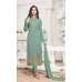 Green Salwar Kameez Gold Embroidered Party Outfit