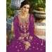 PURPLE EMBROIDERED EVENING AND WEDDING WEAR ANARKALI GOWN
